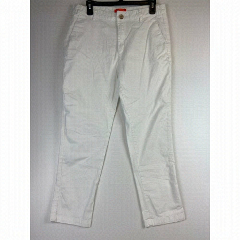 Joe Fresh Style Women's White Chino Pants Size 8